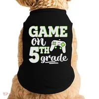 Game On 5Th Grade Gift Doggie Tank thumb 0