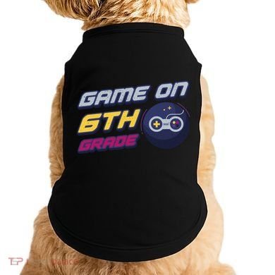 Game On 6Th Grade Back To School Gift Gamer Student Gift Doggie Tank