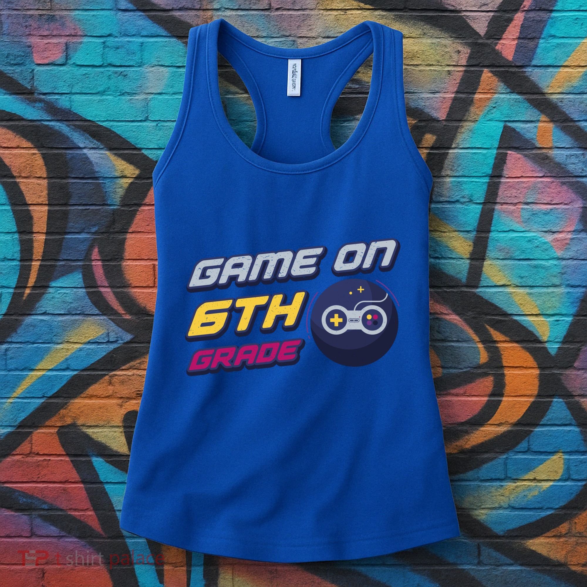 Game On 6Th Grade Back To School Gift Gamer Student Gift Women's Tank Top