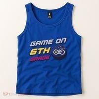 Game On 6Th Grade Back To School Gift Gamer Student Gift Tank Top thumb 2