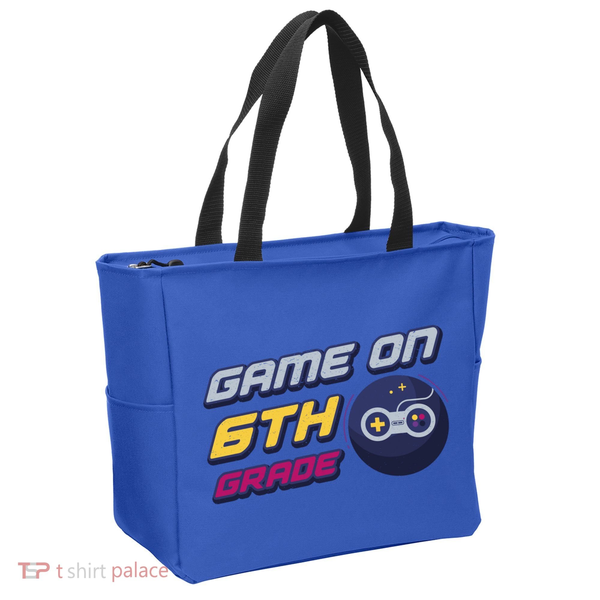 Game On 6Th Grade Back To School Gift Gamer Student Gift Tote Bag