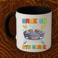 Game On 6Th Grade Funny Back To School 6Th Grade Video Games Funny Gift Coffee Mug thumb 2