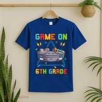 Game On 6Th Grade Funny Back To School 6Th Grade Video Games Funny Gift T-Shirt thumb 2
