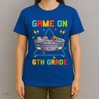 Game On 6Th Grade Funny Back To School 6Th Grade Video Games Funny Gift T-Shirt thumb 4