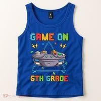 Game On 6Th Grade Funny Back To School 6Th Grade Video Games Funny Gift Tank Top thumb 2