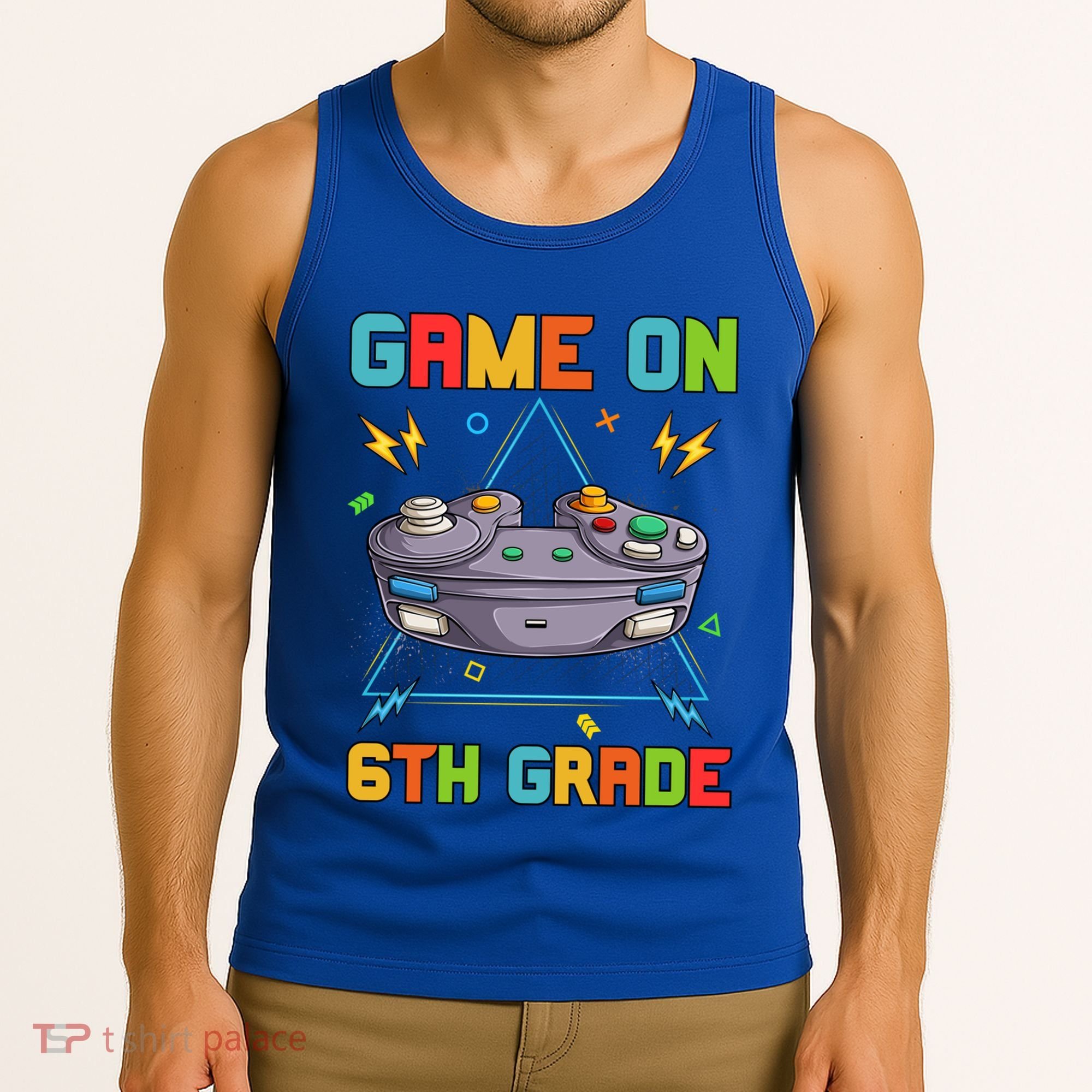 Game On 6Th Grade Funny Back To School 6Th Grade Video Games Funny Gift Tank Top