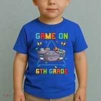 Game On 6Th Grade Funny Back To School 6Th Grade Video Games Funny Gift Toddler T-Shirt thumb 2