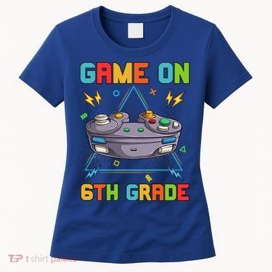 Game On 6Th Grade Funny Back To School 6Th Grade Video Games Funny Gift Women's T-Shirt