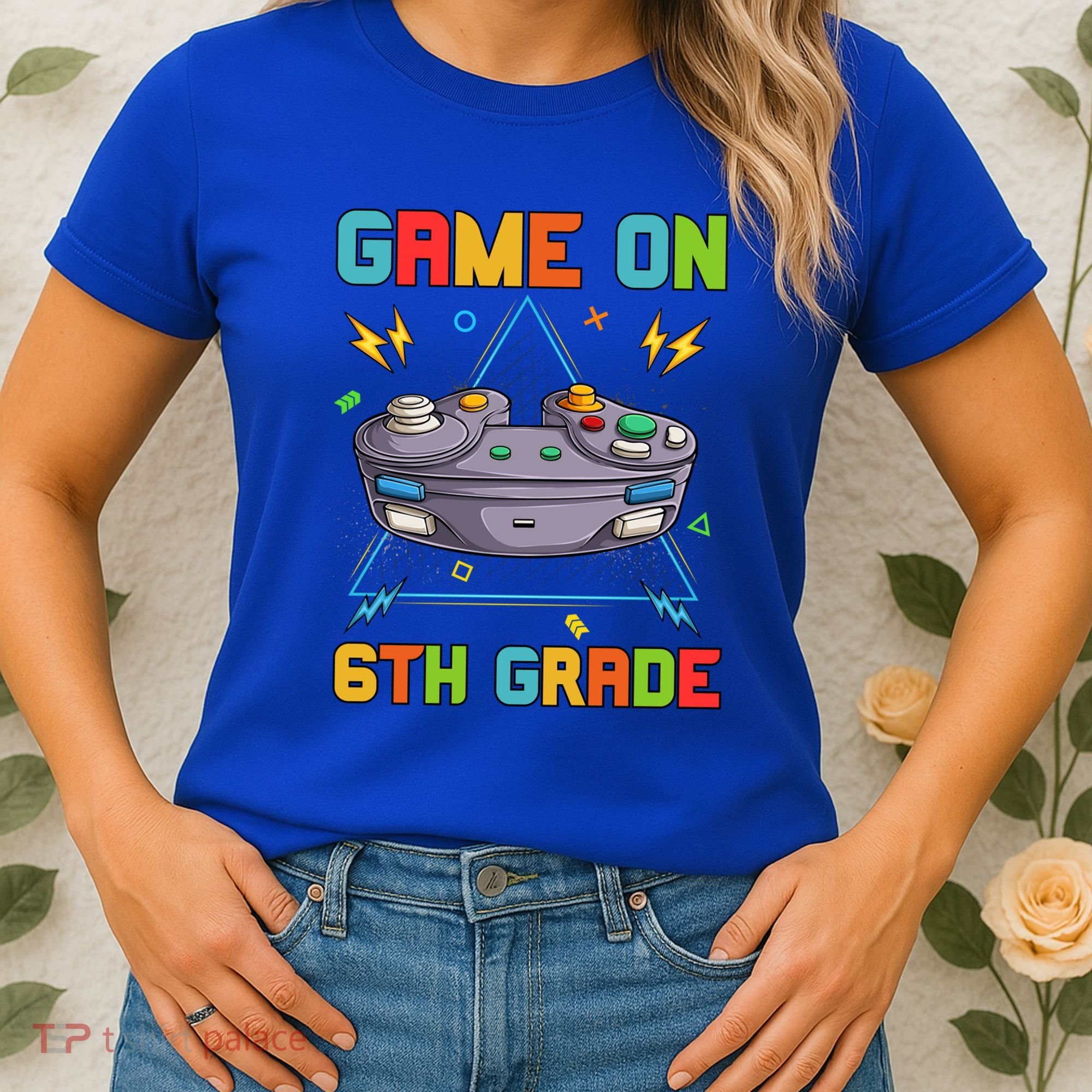 Game On 6Th Grade Funny Back To School 6Th Grade Video Games Funny Gift Women's T-Shirt