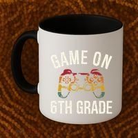 Game On 6Th Grade Funny Back To School First Day Of Sc Great Gift Coffee Mug thumb 2