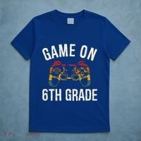 Game On 6Th Grade Funny Back To School First Day Of Sc Great Gift T-Shirt thumb 5