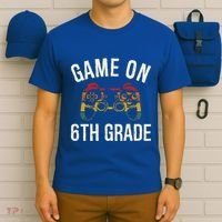 Game On 6Th Grade Funny Back To School First Day Of Sc Great Gift T-Shirt thumb 6
