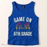 Game On 6Th Grade Funny Back To School First Day Of Sc Great Gift Tank Top thumb 2