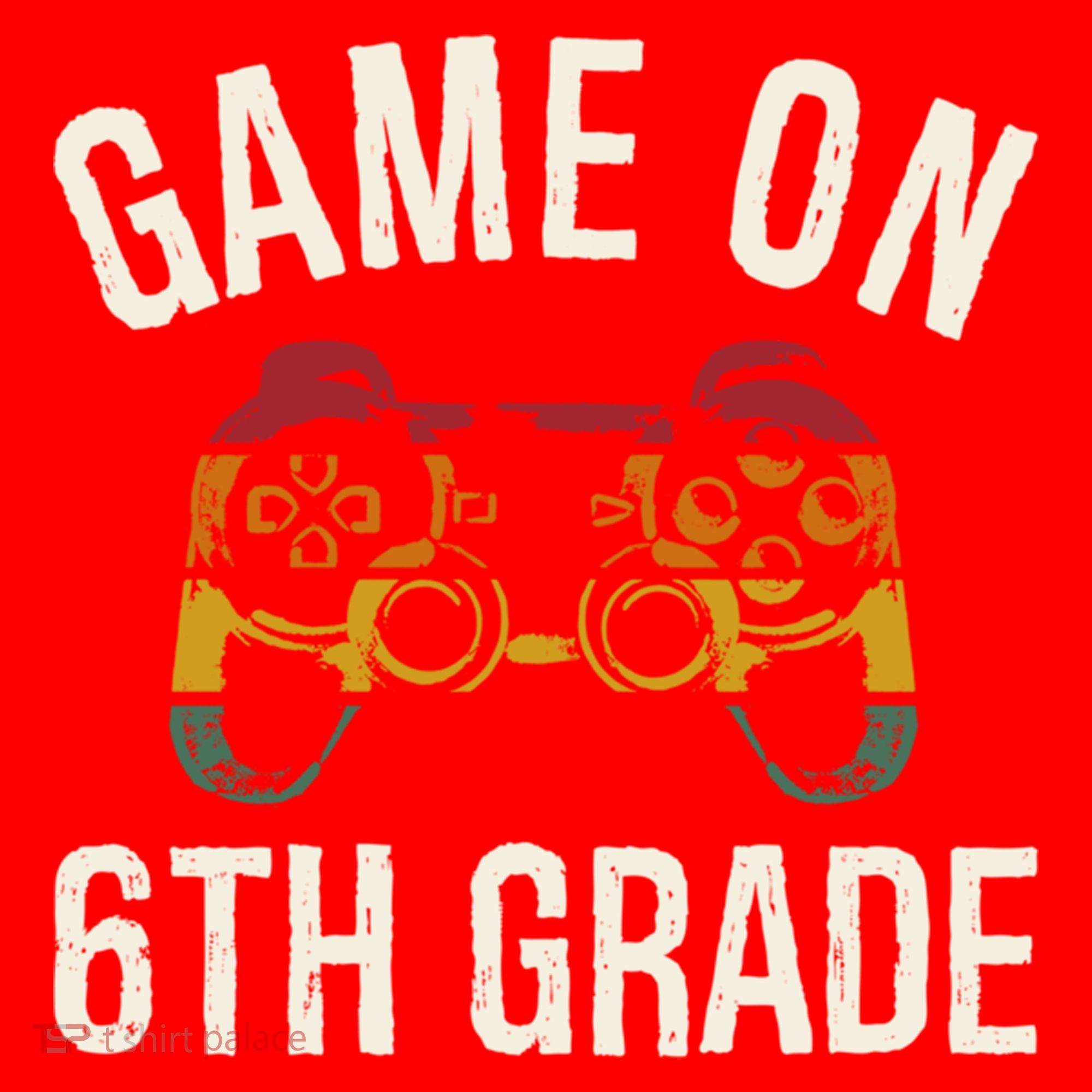 Game On 6Th Grade Funny Back To School First Day Of Sc Great Gift Santa Hat