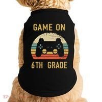 Game On 6Th Grade Cool Gift 6Th Graders Gamers Back To School Great Gift Doggie Tank thumb 0