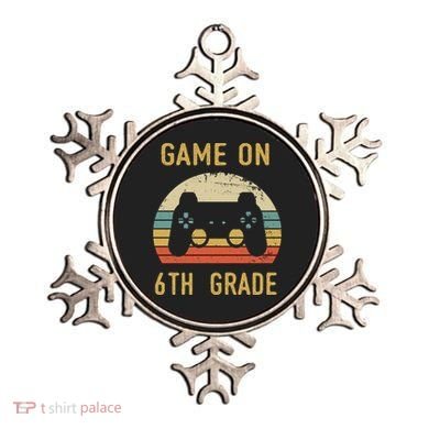Game On 6Th Grade Cool Gift 6Th Graders Gamers Back To School Great Gift Ornament