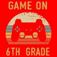 Game On 6Th Grade Cool Gift 6Th Graders Gamers Back To School Great Gift Santa Hat thumb 1