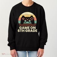 Game On 6Th Grade Video Game Back To School Student Gamer Cute Gift Women's Sweatshirt thumb 0