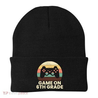 Game On 6Th Grade Video Game Back To School Student Gamer Cute Gift Beanie