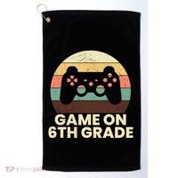 Game On 6Th Grade Video Game Back To School Student Gamer Cute Gift Golf Towel thumb 0