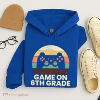 Game On 6Th Grade Video Game Back To School Student Gamer Cute Gift Hoodie thumb 4