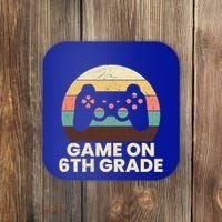 Game On 6Th Grade Video Game Back To School Student Gamer Cute Gift Coaster thumb 0
