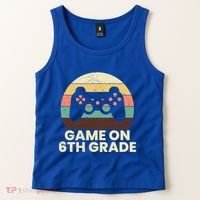 Game On 6Th Grade Video Game Back To School Student Gamer Cute Gift Tank Top thumb 2