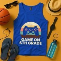 Game On 6Th Grade Video Game Back To School Student Gamer Cute Gift Tank Top thumb 4