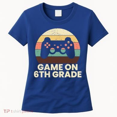 Game On 6Th Grade Video Game Back To School Student Gamer Cute Gift Women's T-Shirt