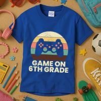 Game On 6Th Grade Video Game Back To School Student Gamer Cute Gift Kids T-Shirt thumb 3