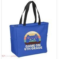 Game On 6Th Grade Video Game Back To School Student Gamer Cute Gift Tote Bag thumb 2