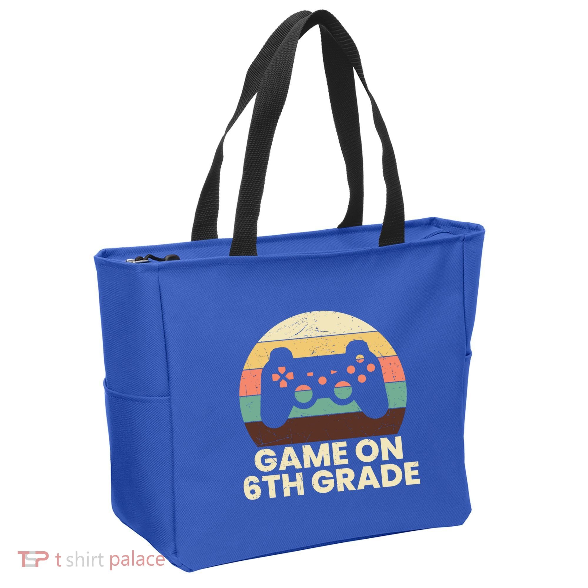 Game On 6Th Grade Video Game Back To School Student Gamer Cute Gift Tote Bag