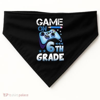 Game On 6Th Grade First Day Gamer Back To School Gift USA-Made Doggie Bandana