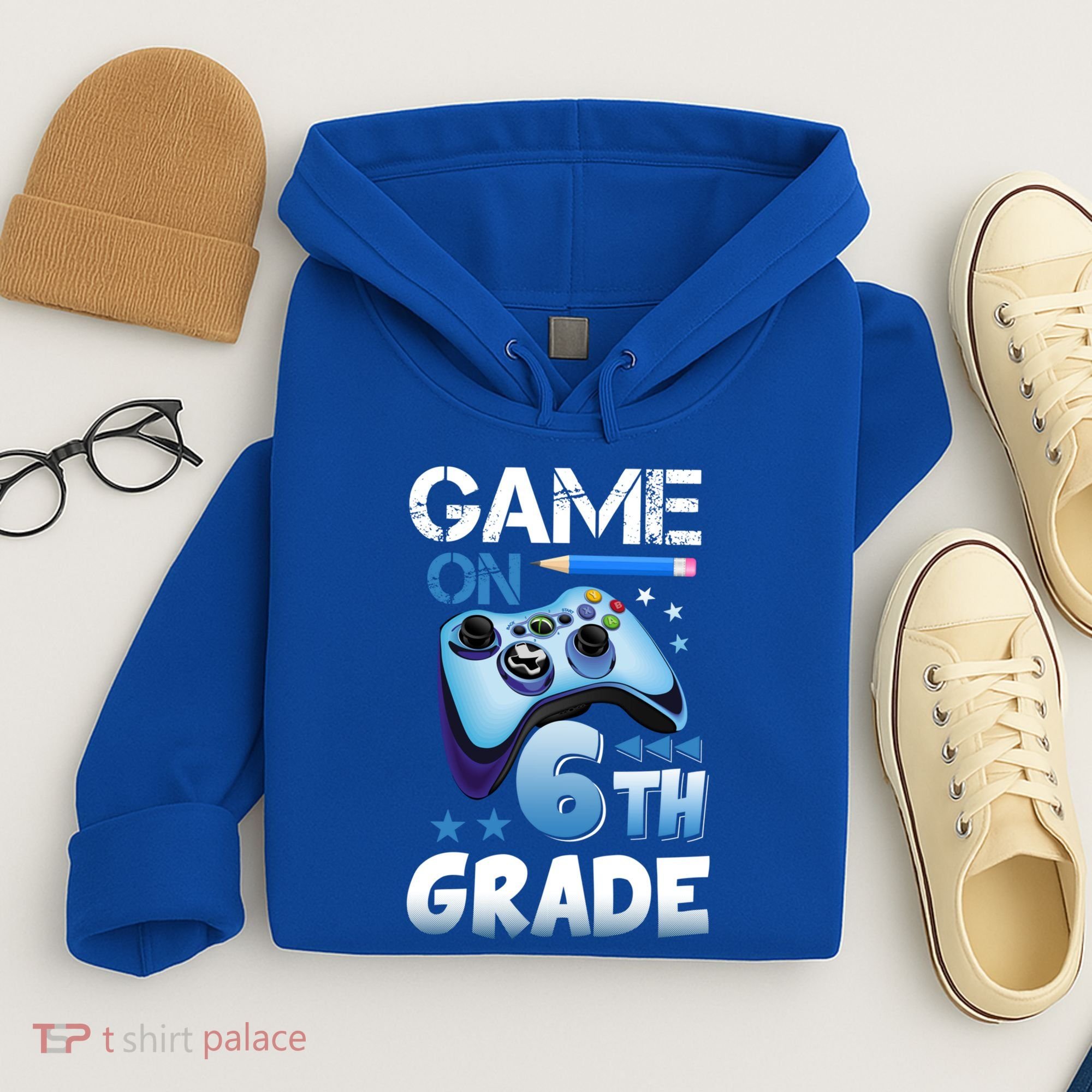 Game On 6Th Grade First Day Gamer Back To School Gift Hoodie