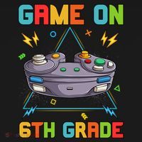 Game On 6Th Grade Funny Back To School 6Th Grade Video Games Gift Women's Hoodie thumb 2