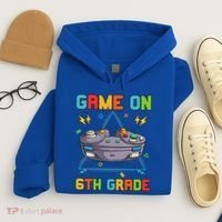 Game On 6Th Grade Funny Back To School 6Th Grade Video Games Gift Hoodie thumb 4