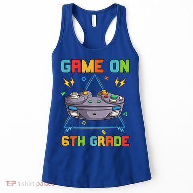 Game On 6Th Grade Funny Back To School 6Th Grade Video Games Gift Women's Tank Top