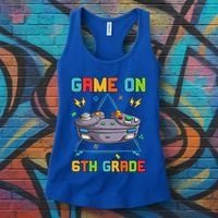 Game On 6Th Grade Funny Back To School 6Th Grade Video Games Gift Women's Tank Top thumb 3