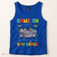 Game On 6Th Grade Funny Back To School 6Th Grade Video Games Gift Tank Top thumb 2