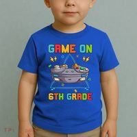 Game On 6Th Grade Funny Back To School 6Th Grade Video Games Gift Toddler T-Shirt thumb 2