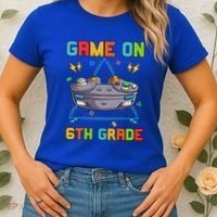 Game On 6Th Grade Funny Back To School 6Th Grade Video Games Gift Women's T-Shirt thumb 2