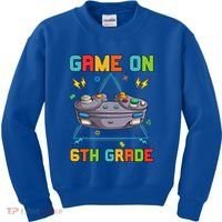 Game On 6Th Grade Funny Back To School 6Th Grade Video Games Gift Kids Sweatshirt thumb 0