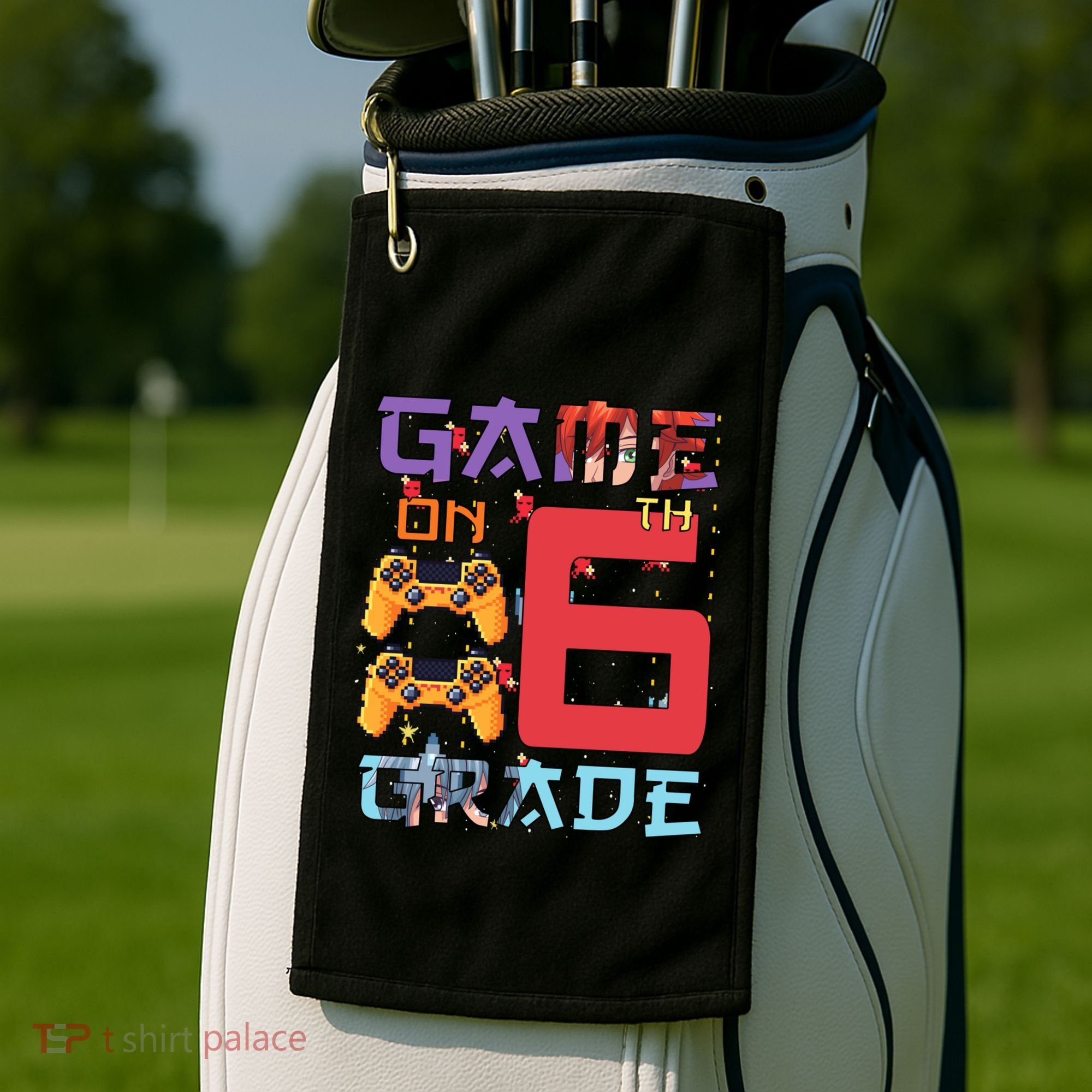 Game On 6Th Sixth Grade 6Th Grade First Day Of School Gift Golf Towel