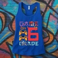 Game On 6Th Sixth Grade 6Th Grade First Day Of School Gift Women's Tank Top thumb 3