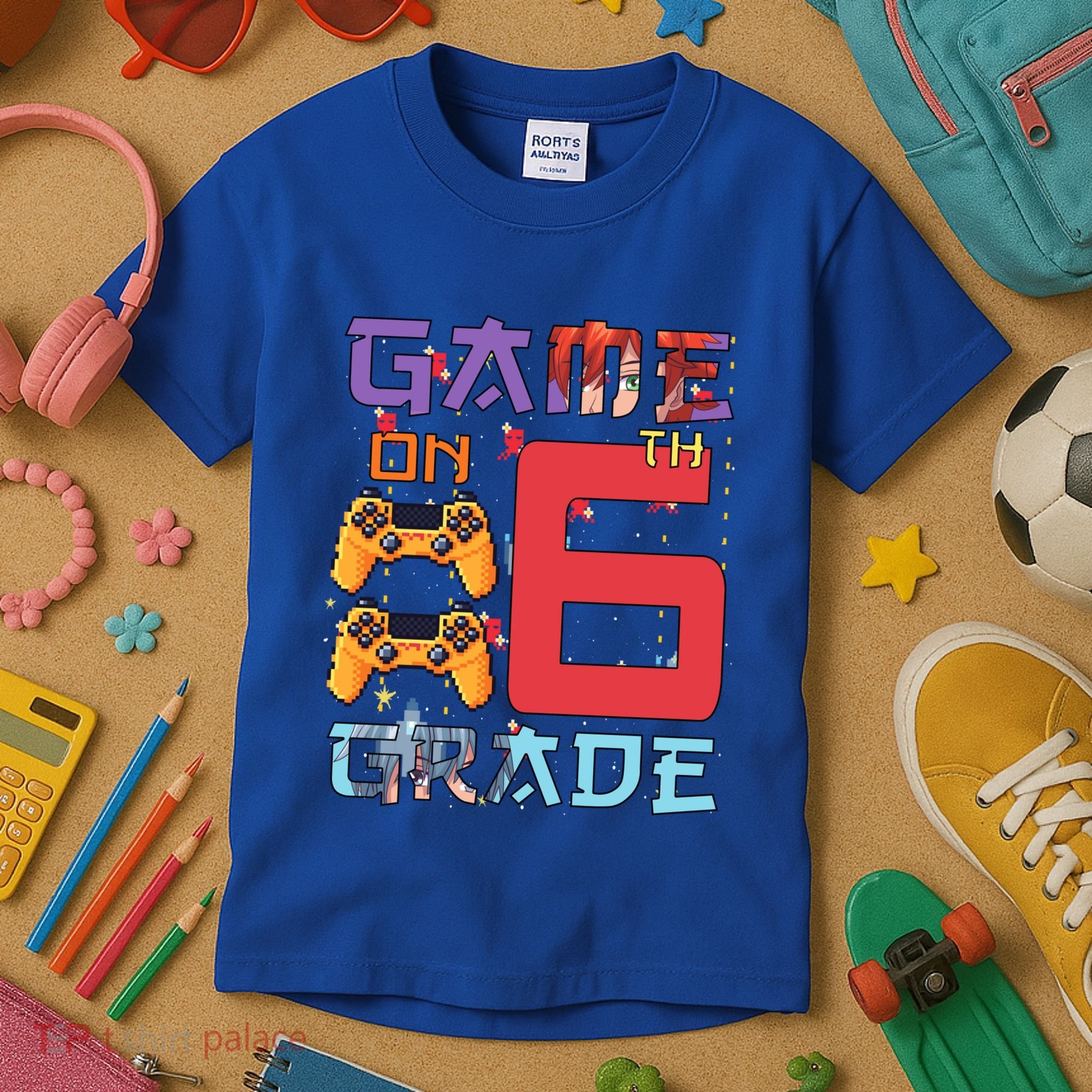 Game On 6Th Sixth Grade 6Th Grade First Day Of School Gift Kids T-Shirt