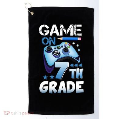 Game On 7Th Grade First Day Gamer Back To School Gift Golf Towel