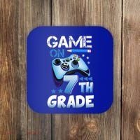 Game On 7Th Grade First Day Gamer Back To School Gift Coaster thumb 0