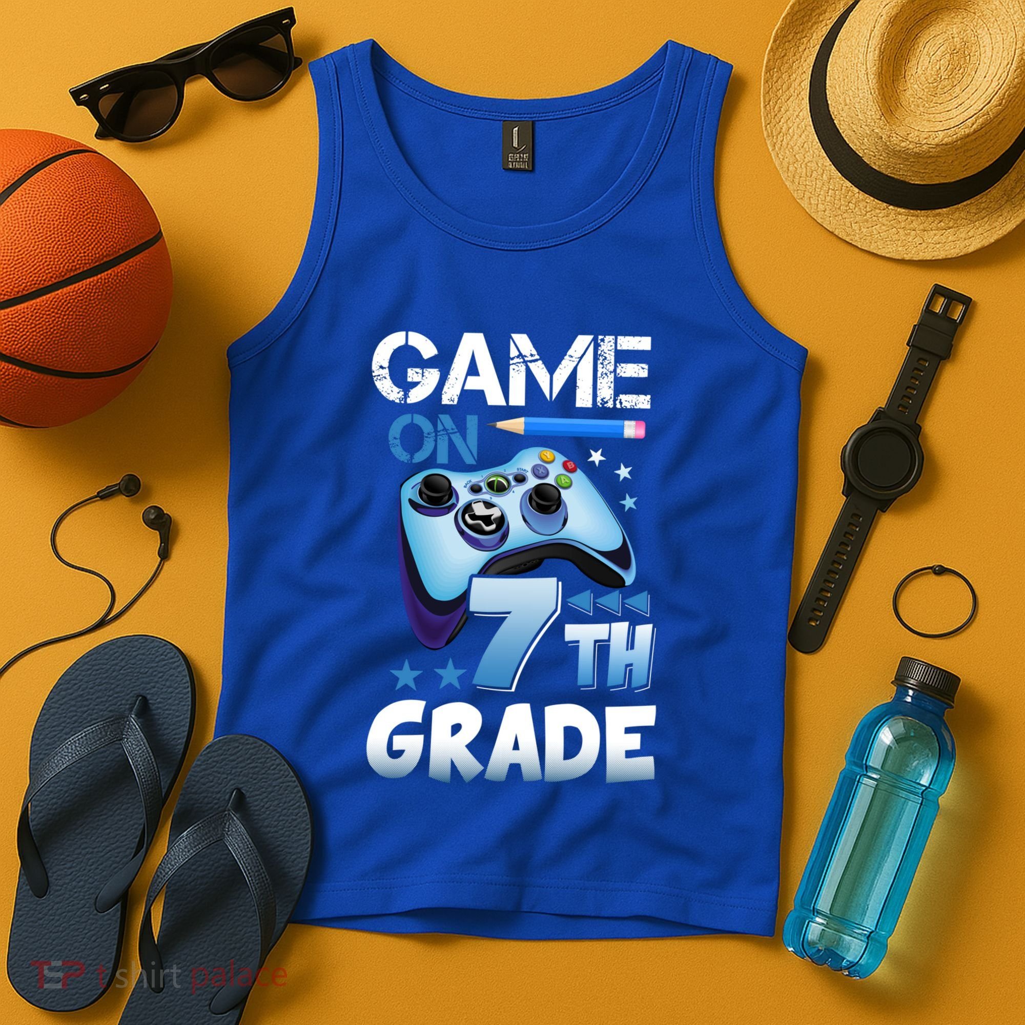Game On 7Th Grade First Day Gamer Back To School Gift Tank Top