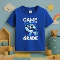 Game On 7Th Grade First Day Gamer Back To School Gift Toddler T-Shirt thumb 3