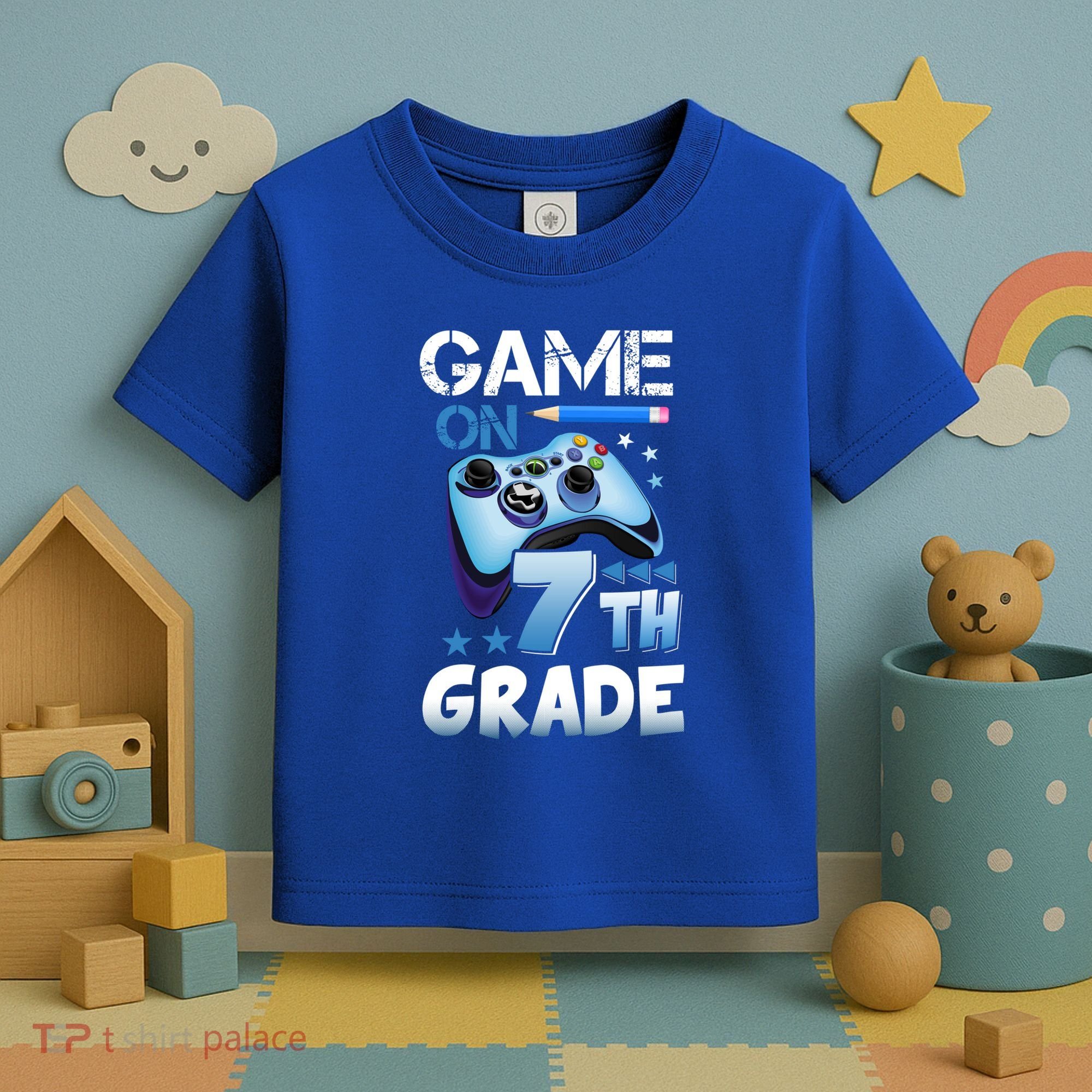 Game On 7Th Grade First Day Gamer Back To School Gift Toddler T-Shirt